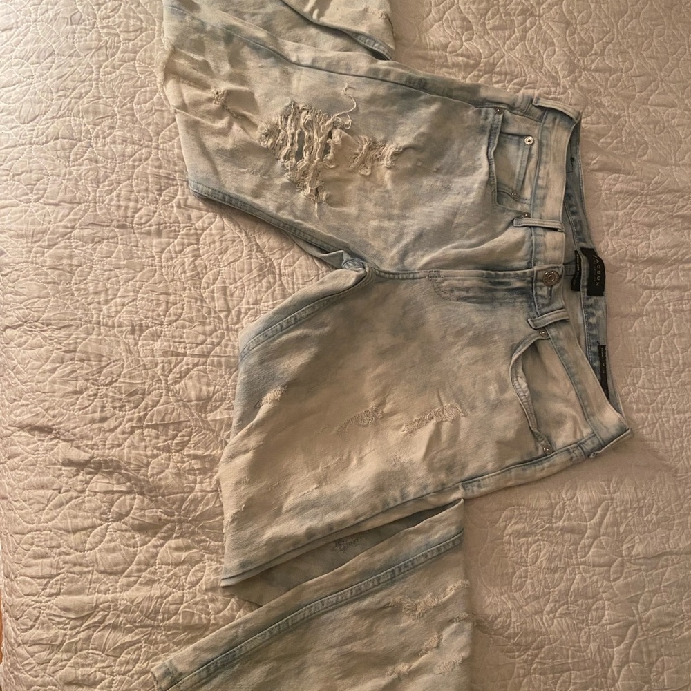 Mens Light blue ripped jeans